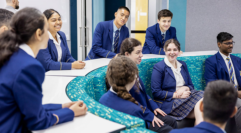Open plan learning at Gilroy Catholic College Castle Hill