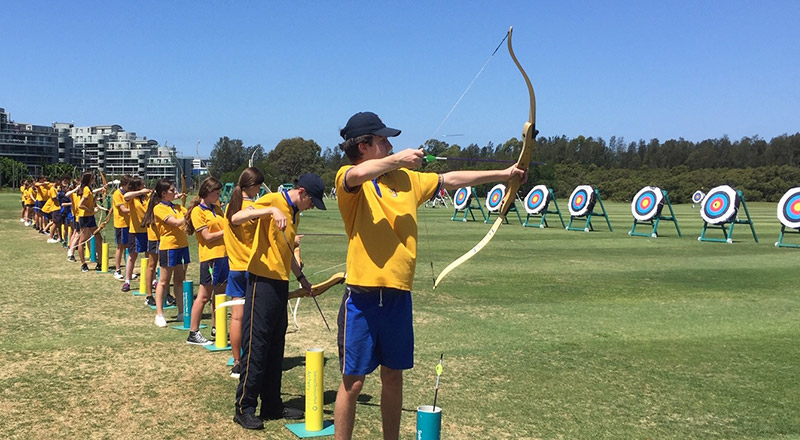 Archery at Gilroy Catholic College Castle Hill
